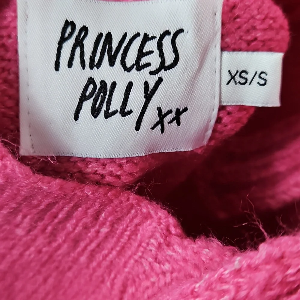 Princess Polly Blair Mini Dress Hot Pink Women's Size XS/S Knit Halter Dress - Picture 4 of 10